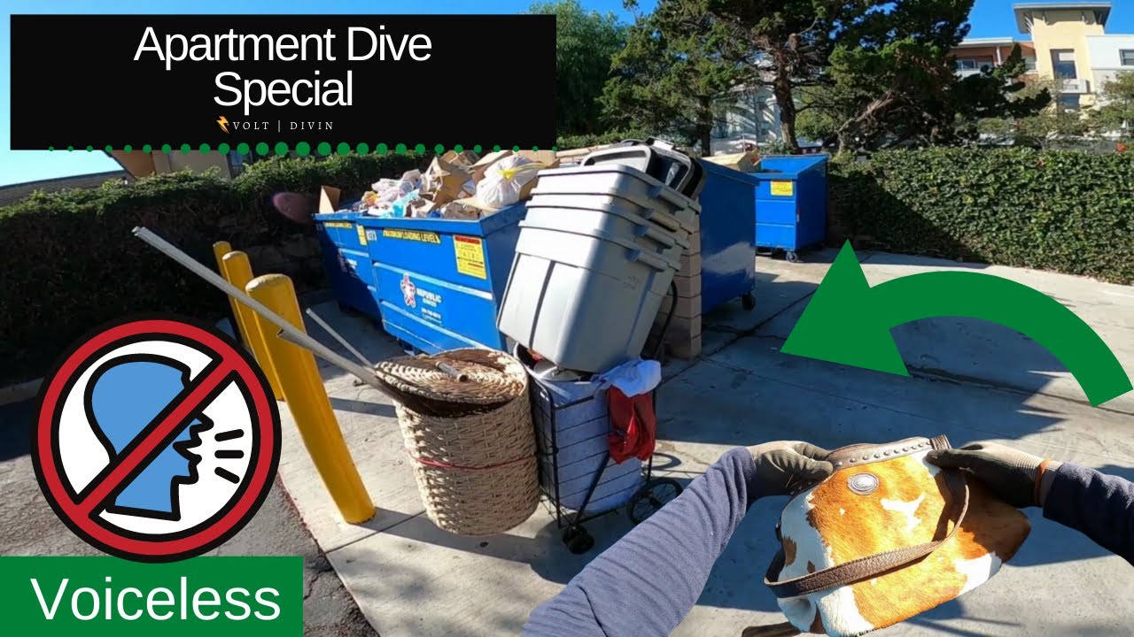 ASMR Voiceless Dumpster Diving S1E35V82