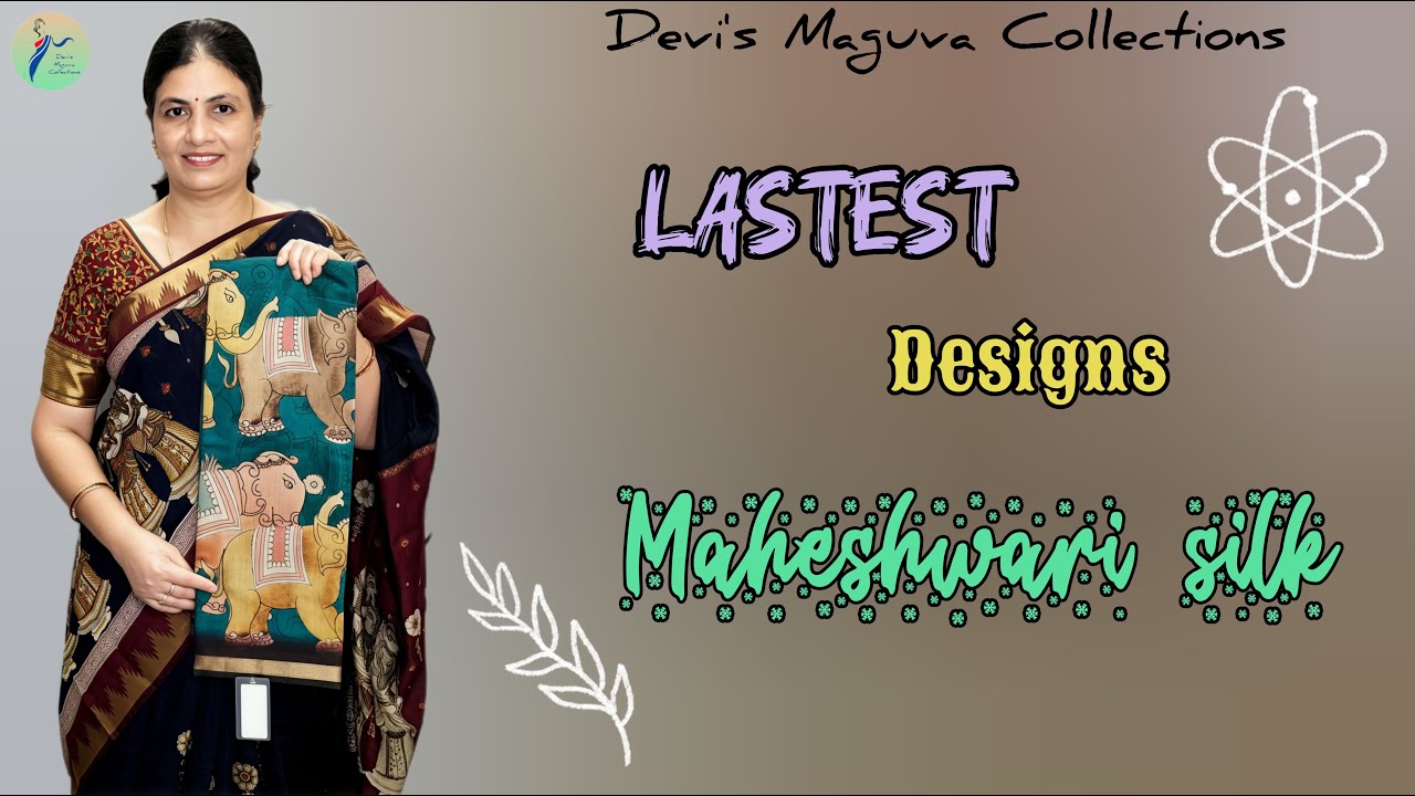 🎉Latest designs in Maheshwari silk sarees @ Devi's Maguva Collections||7396841375 #saree