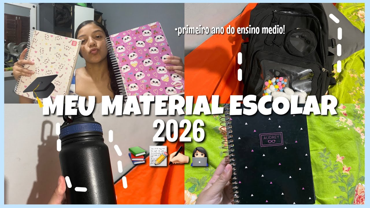 MOSTRANDO MEU MATERIAL ESCOLAR 2026.!✍🏻🎬