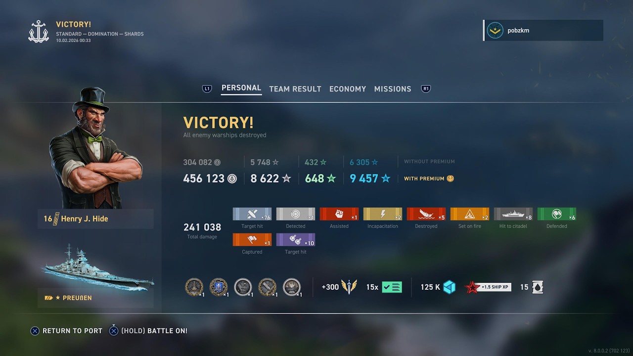 Preussen - 241k Kraken - World of Warships: Legends