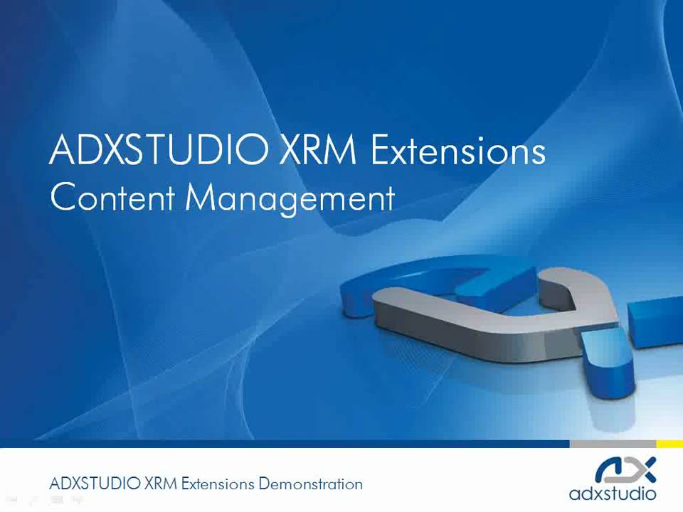 ADXSTUDIO xRM CMS for Dynamics CRM Publishing Demo