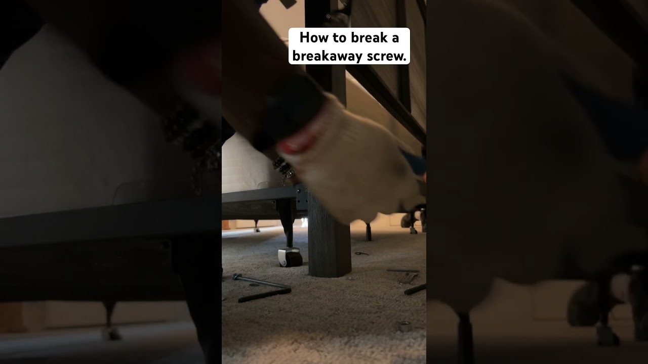 How to break a breakaway screw. #breakawayscrew #screw #break #howtovideo