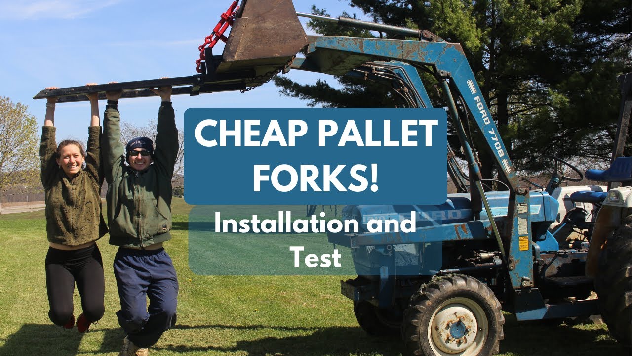 Installing & Testing Titan Clamp On Pallet Forks for the Tractor