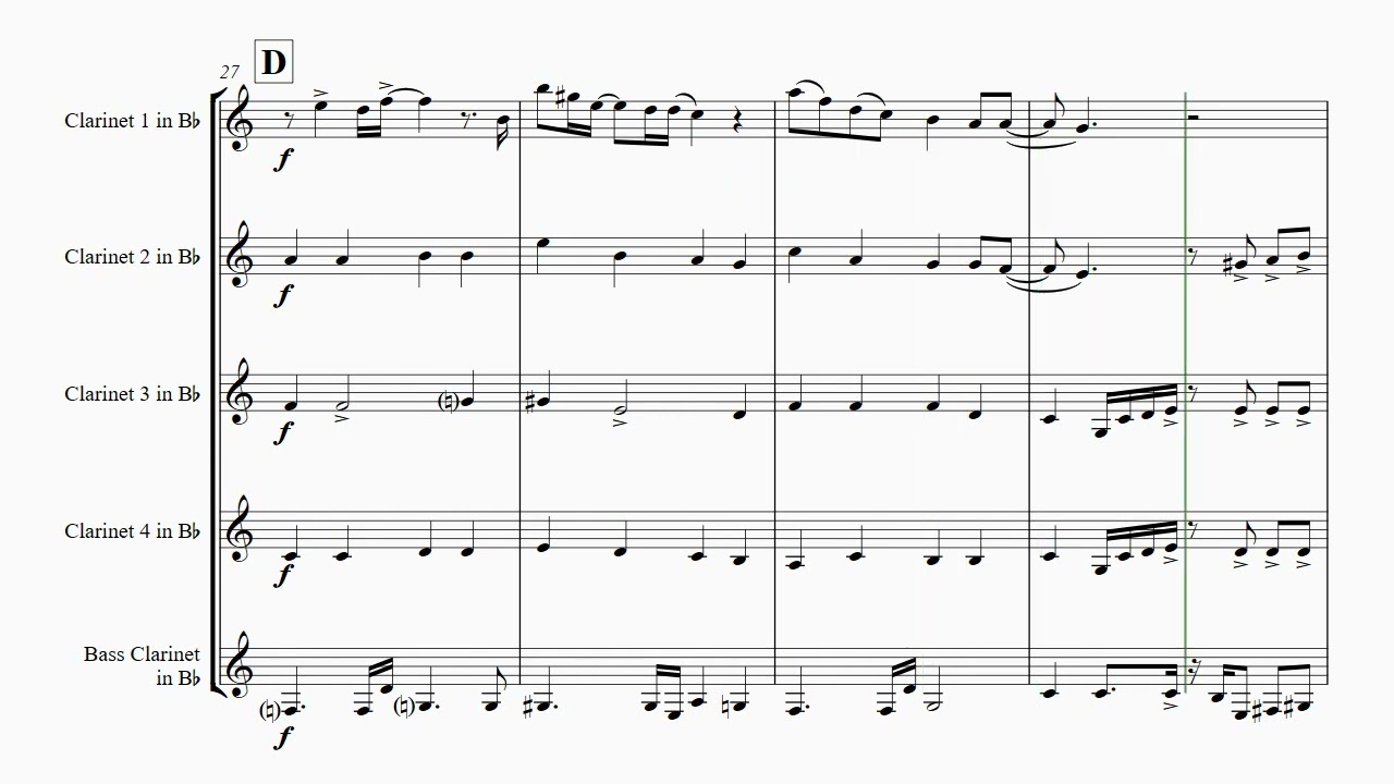 Honesty - Billy Joel - Clarinet Quintet - Bb