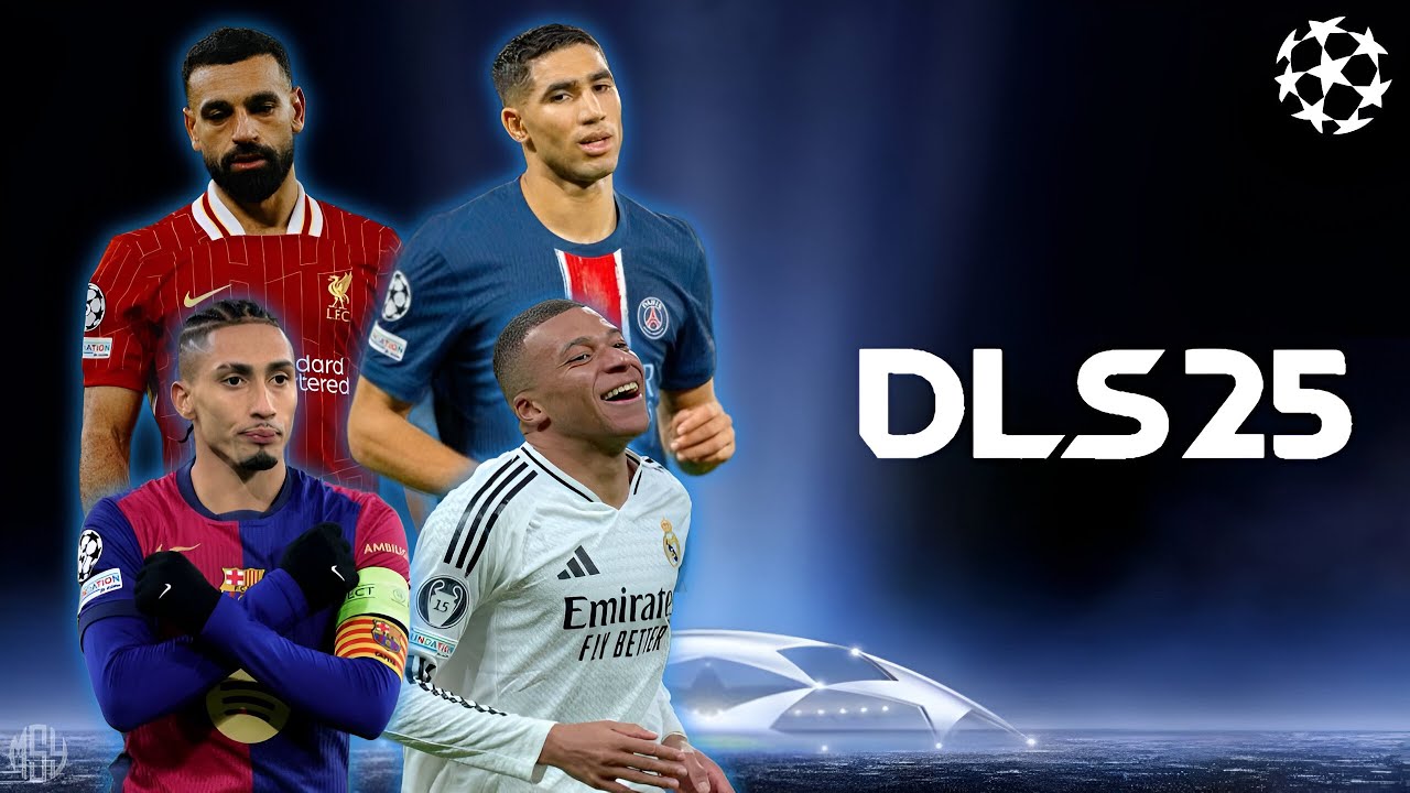 DLS 2025 MOD UEFA CHAMPIONS LEAGUE NEW UPDATE - ANDROID OFFLINE 🔵🏆