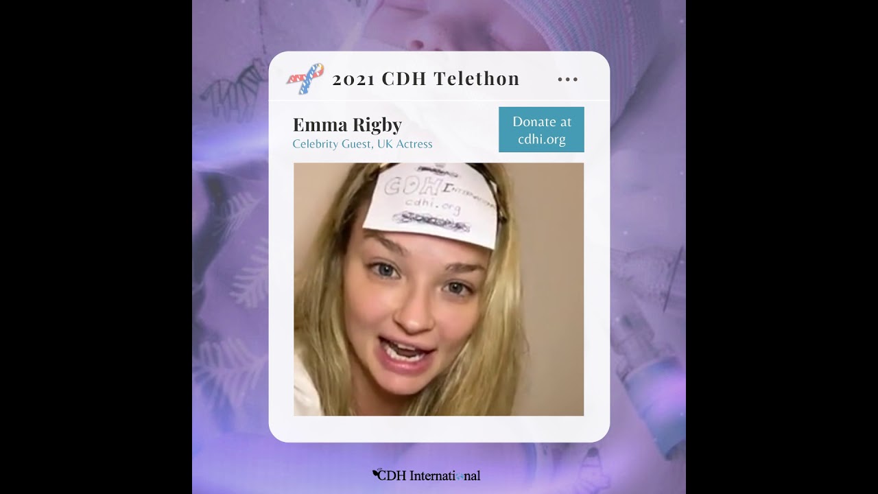 UK Actress Emma Rigby Appears on the 2021 CDH Telethon