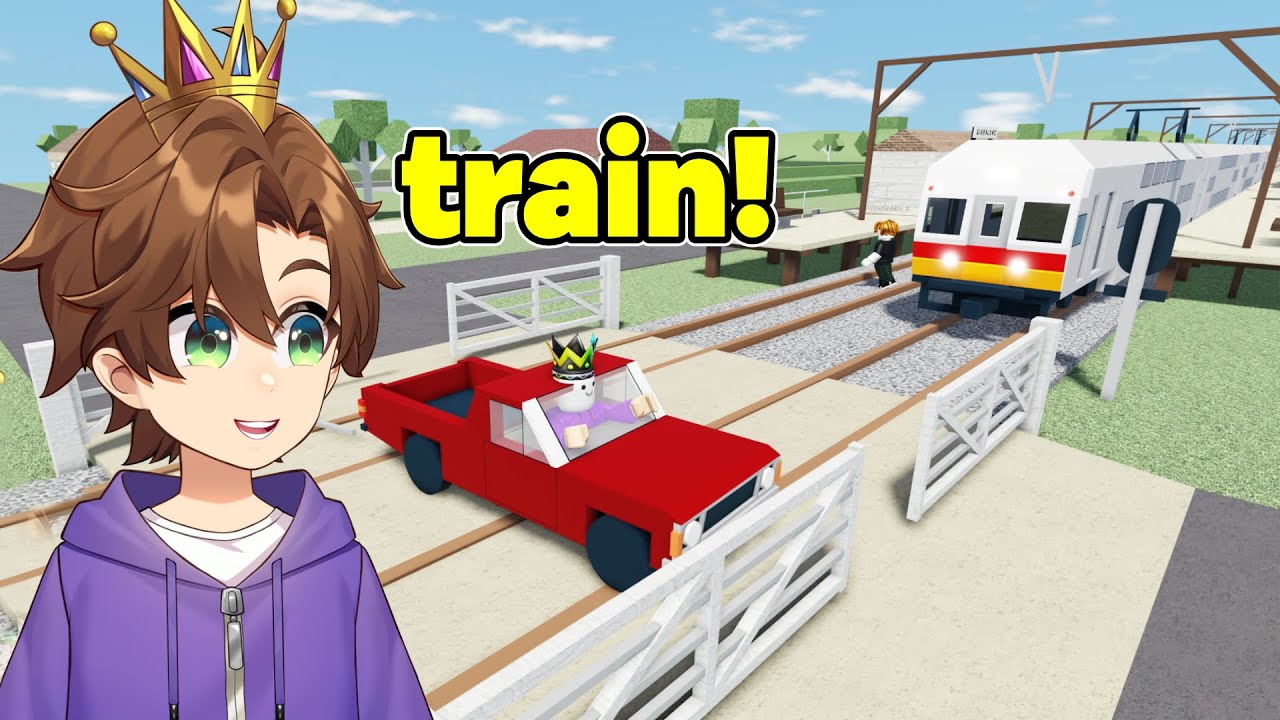 I get STUCK on TRAIN Tracks BUT A TRAIN is Coming FAST on Roblox