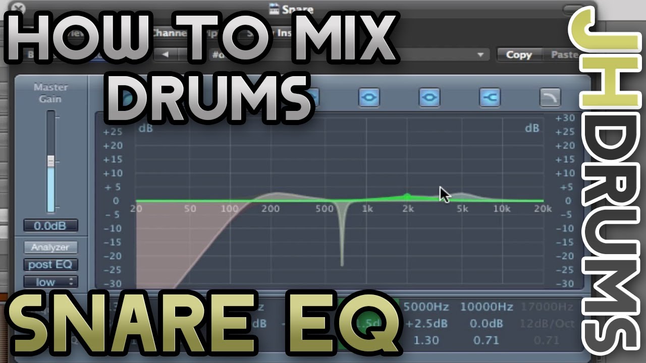 Snare Drum EQ - How To Mix Drums (Part 6) | by JHDrums