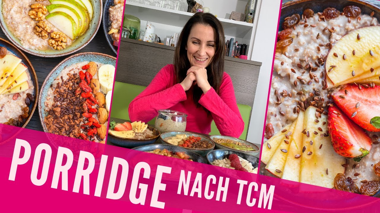 PORRIDGE REZEPT ohne Milch - TCM Porridge mit Apfel & Erdbeeren