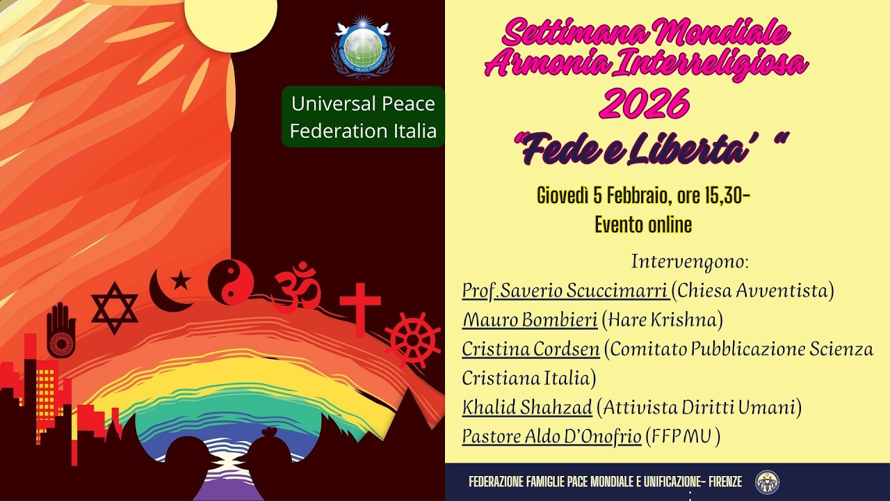 SETTIMANA MONDIALE ARMONIA INTERRELIGIOSA