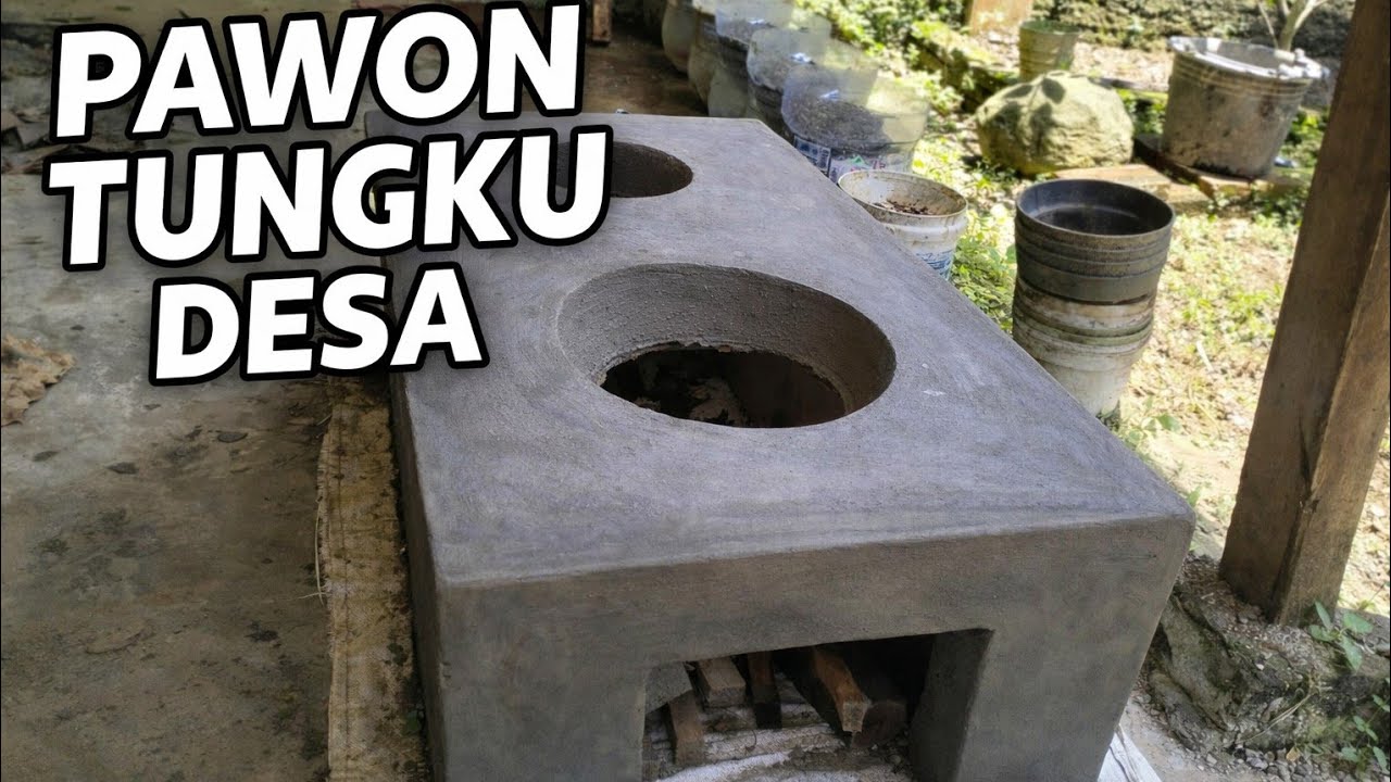 Membuat Pawon Tungku Sederhana dari Semen (part 2)