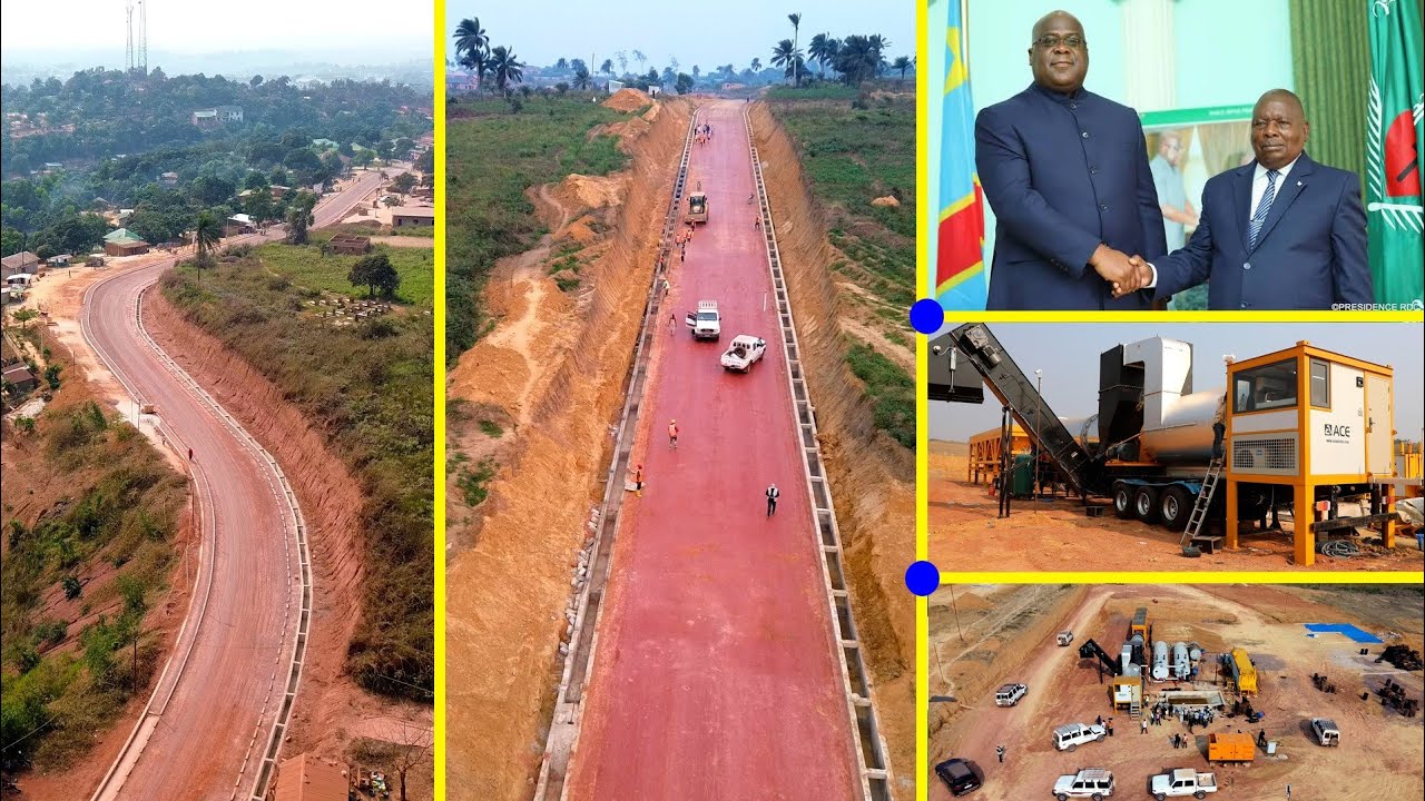 74 KM DU PROJET MBANZA NGUNGU - NKAMBA : BONNE ÉVOLUTION DES TRAVAUX ET SATISFACTION DU DG DE L'ACGT