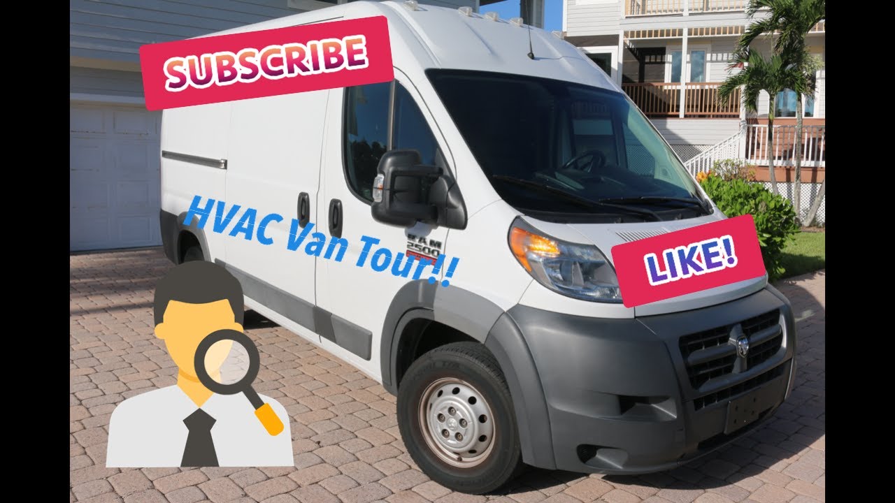 HVAC: Ram Promaster 2500 work van tour