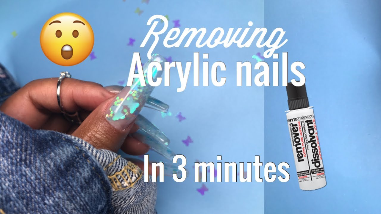 How to Remove acrylic nails at home | try out the 3 minute nail remover hack