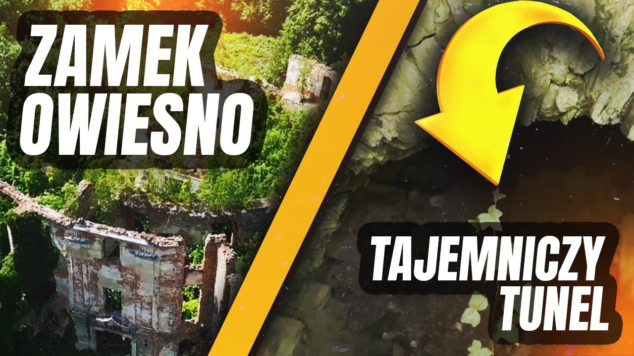 TUNEL POD ZAMKIEM  I ZAGADKA 6 SKRZYŃ? ZAMEK W OWIESNIE
