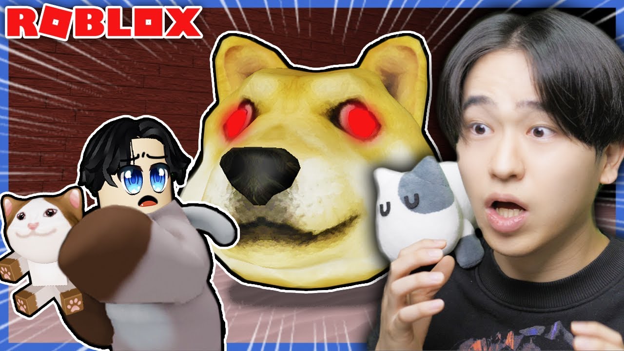 巨大な顔だけの犬に捕まったら死ぬ。子猫を救って脱出せよ！ロブロックス【ROBLOX】