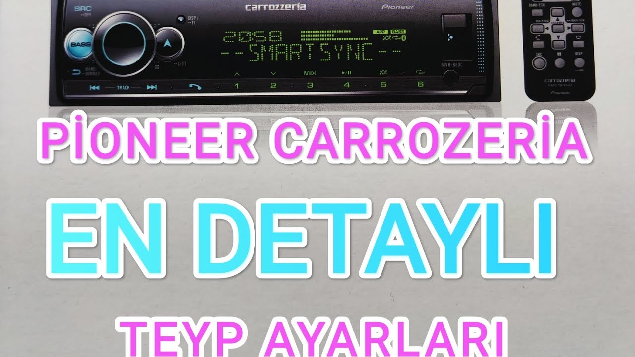 TR DE İLK Pioneer Carrozeria DETAYLI Tüm AYARLAR. 3 YOL AKTİF