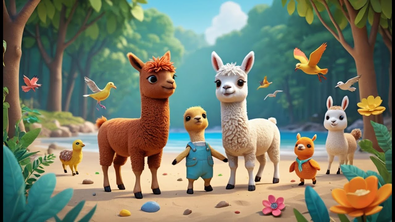 La llama bebé de Minecraft escribió una carta | Canciones Infantiles y Rimas para Niños