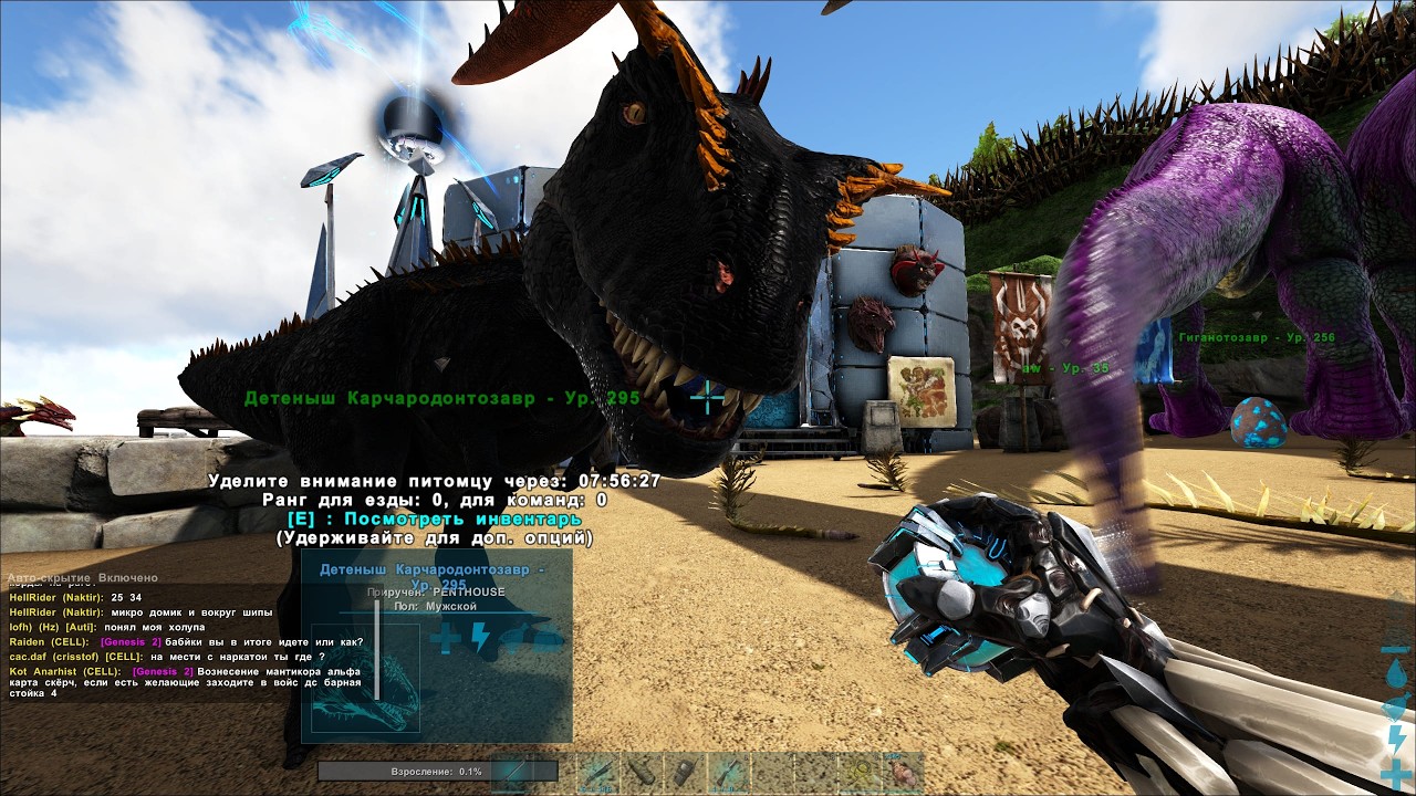Ark Survival Evolved / Топ пещера с чертежами седел и седлами для Гиганотозавра и Кархародонтозавра.