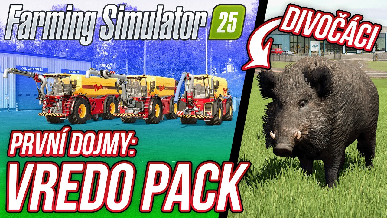 PRVNÍ DOJMY Z VREDO PACK: DIVOČÁCI, DOSEV LUK A NOVÁ TECHNIKA! | Farming Simulator 25