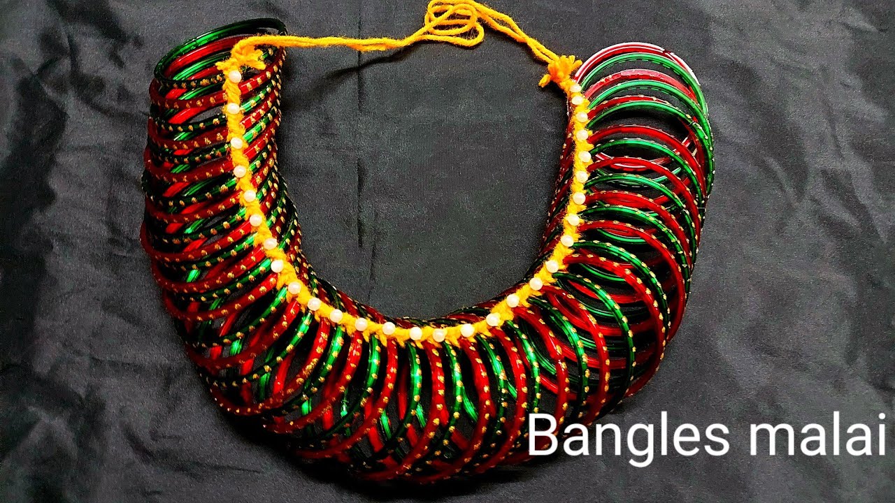 Bangles malai in tamil / Aadi madham spl garland || @Cookingandcraftingwithsuganthi