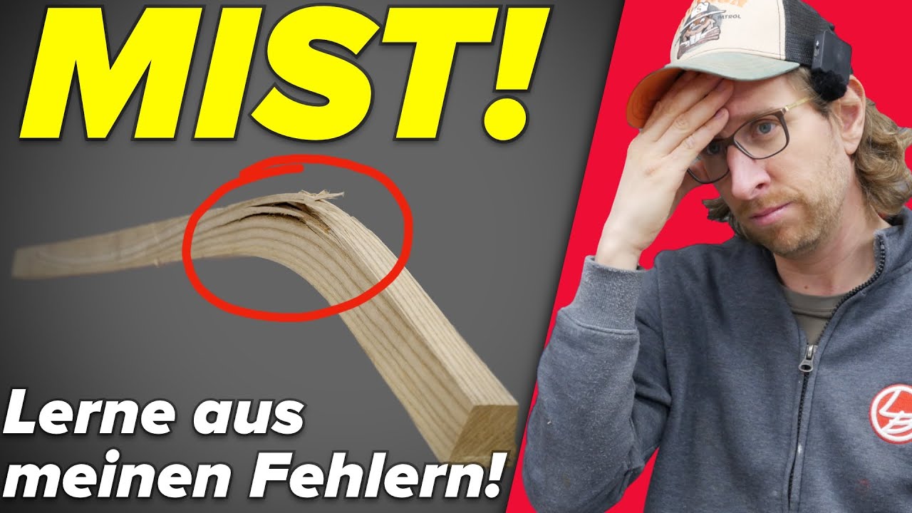 Wie ich Kl&auml;glich Versagt habe, Holz mit Dampf zu biegen