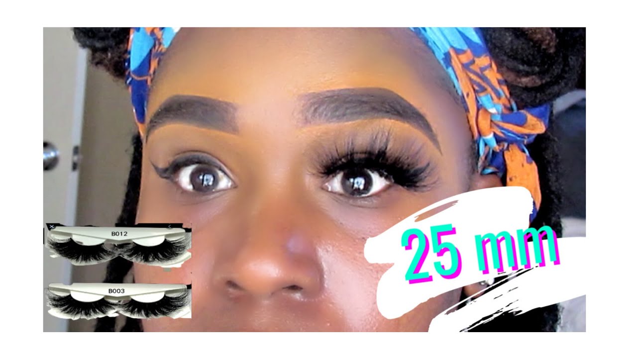 TRYING 25MM LASHES ON HOODED EYES 🗣