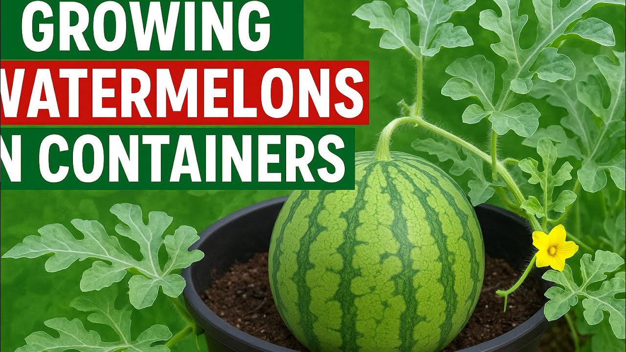How To Grow Big Watermelons And Cantaloupe In Containers | Part 1: Planting
