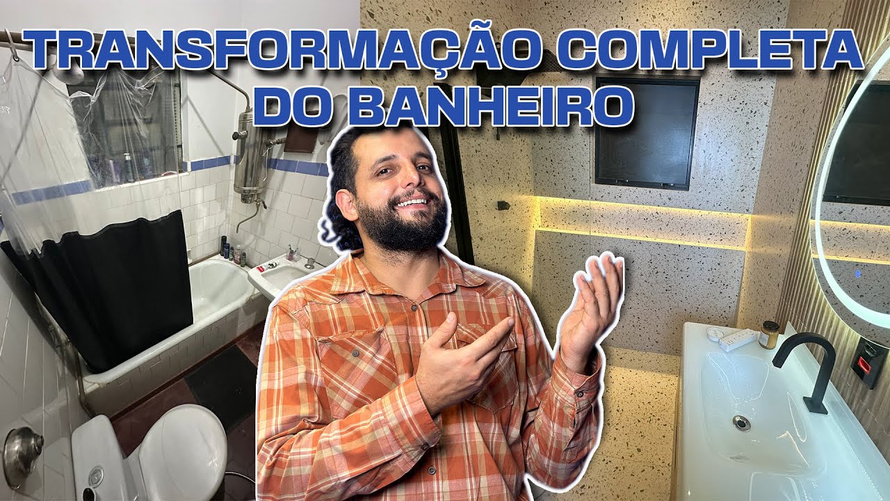 TRANSFORMA&Ccedil;&Atilde;O COMPLETA de um banheiro CENTEN&Aacute;RIO