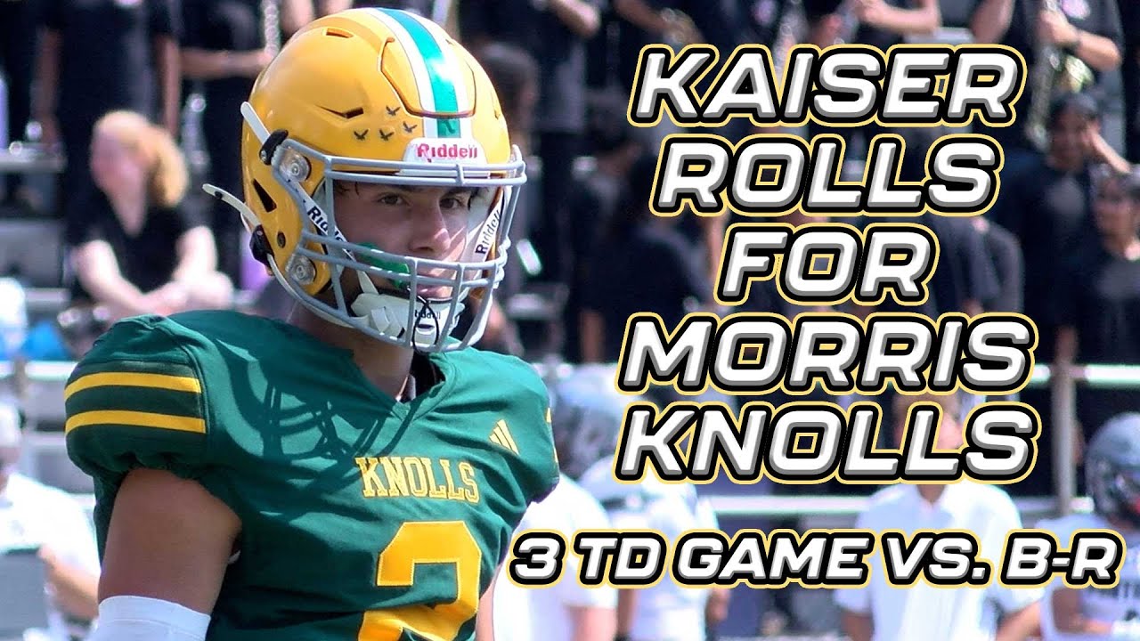 Morris Knolls 34 Bridgewater-Raritan 14 | Week 2 Highlights | Kaiser 3 TD Game!