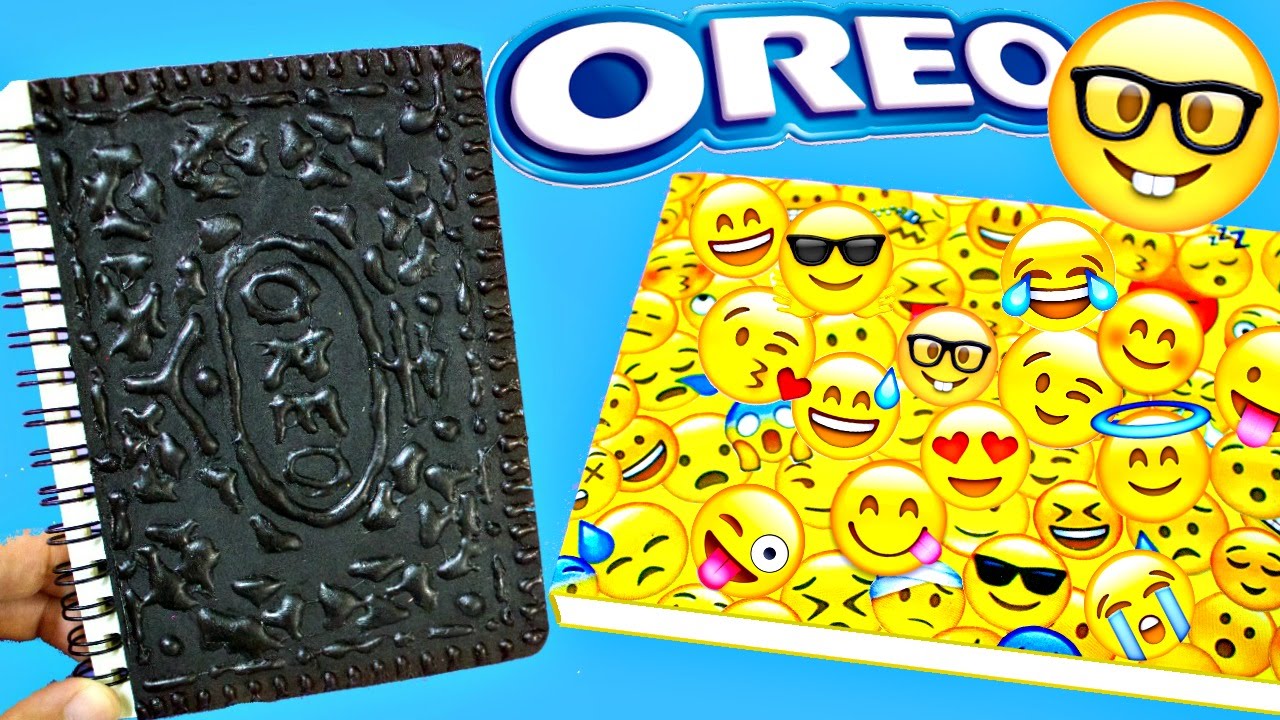 DIY School Supplies for Back to School | Easy & Cute NOTEBOOKS (OREO & EMOJIS)
