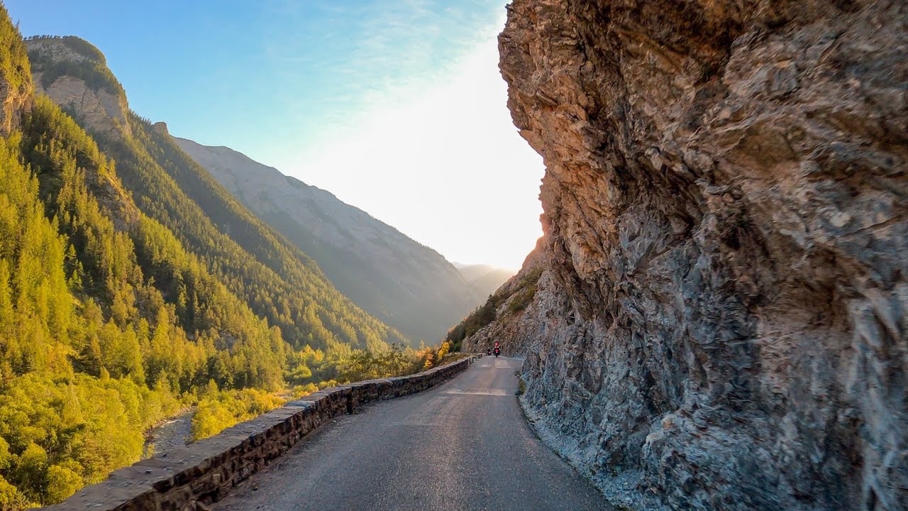 Driving the Col de la Cayolle, France