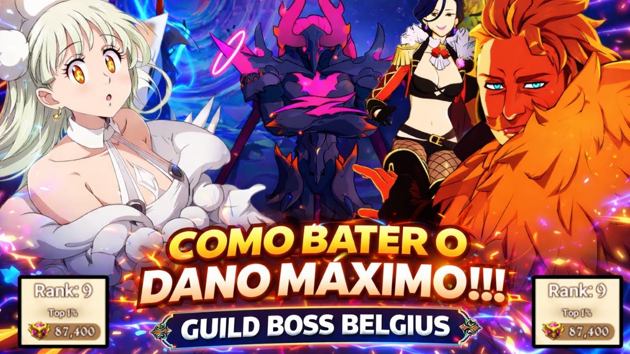 GUILD BOSS BELGIUS 87.400K COM BETH | RANK 9 | 7DS | The Seven Deadly Sins Grand Cross
