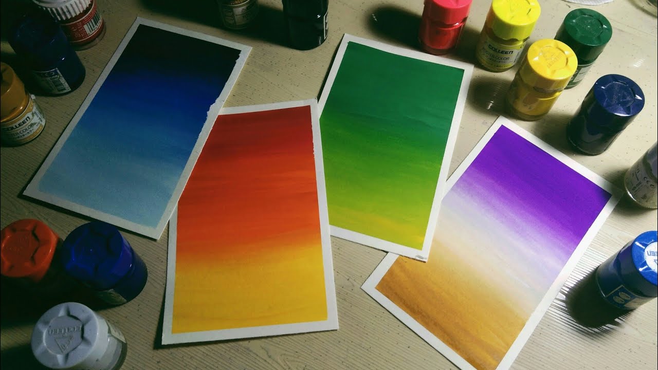 How to Blend Poster Colors for Beginners | Poster Colors Technique #1