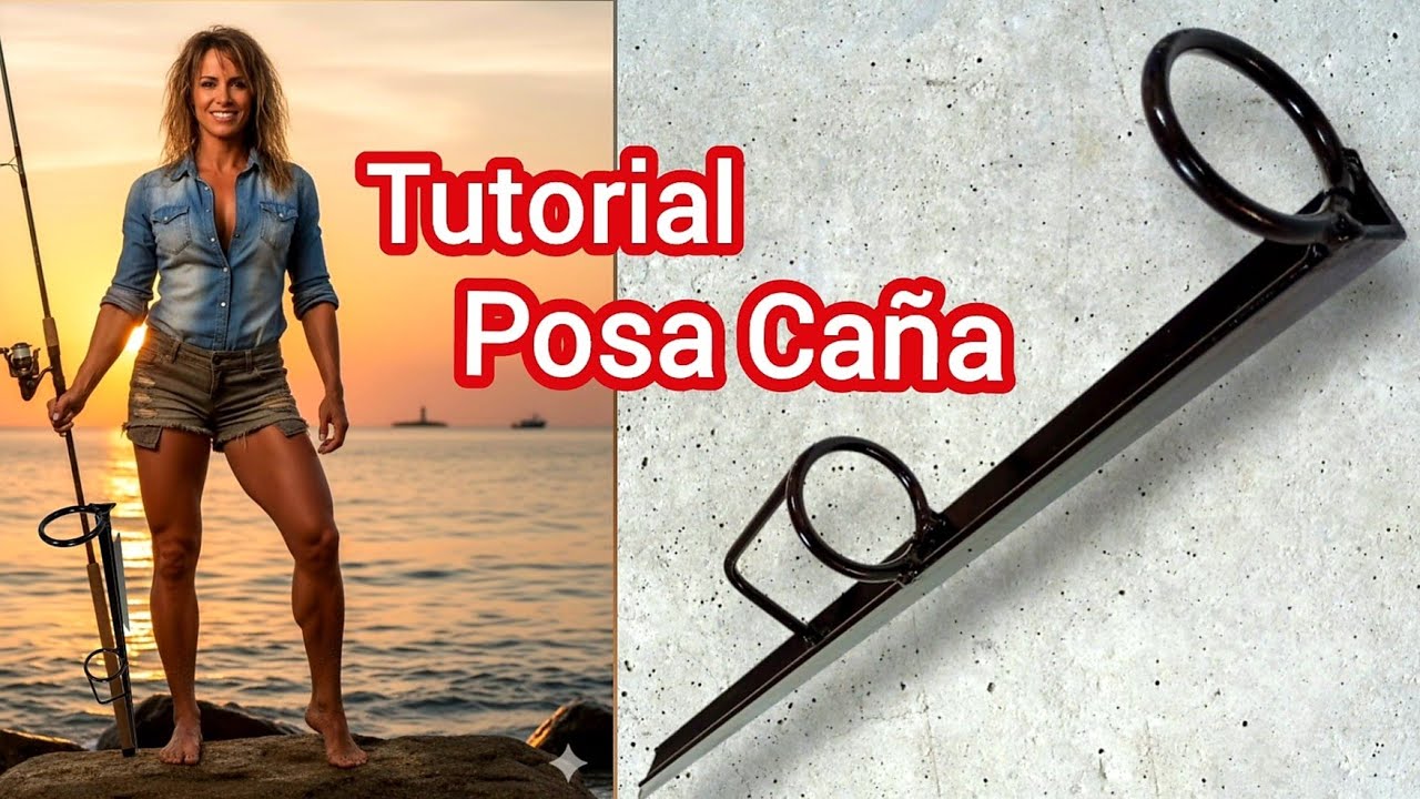 Como hacer un Posa Caña Hargan de Pesca en 10minutos 