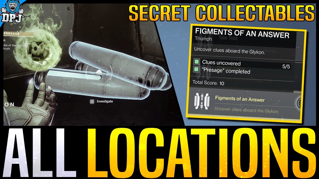 Destiny 2: ALL 5 SECRET SCANNABLE LOCATIONS IN PRESAGE MISSION - Full Triumph Guide - Exotic Quest