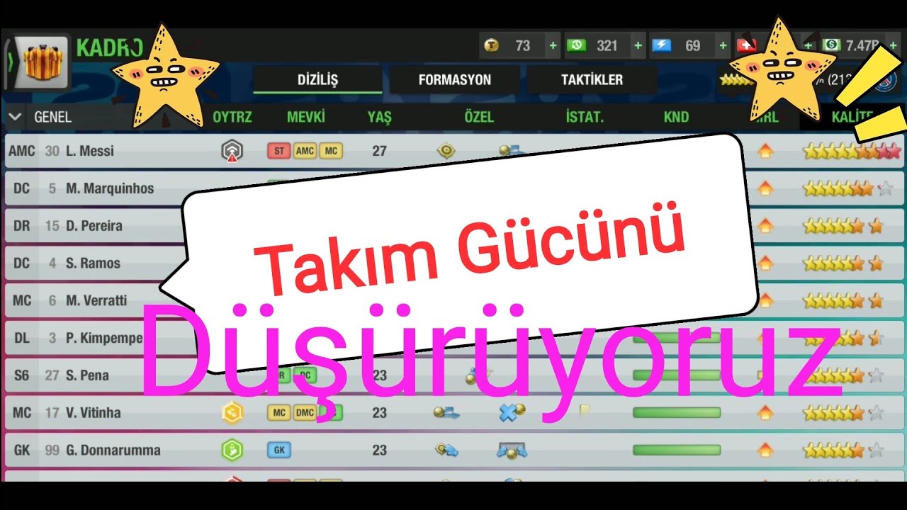 Top Eleven 2023 - Herşey! Takım Gücü Düşürmek Nasıl Olmalı?