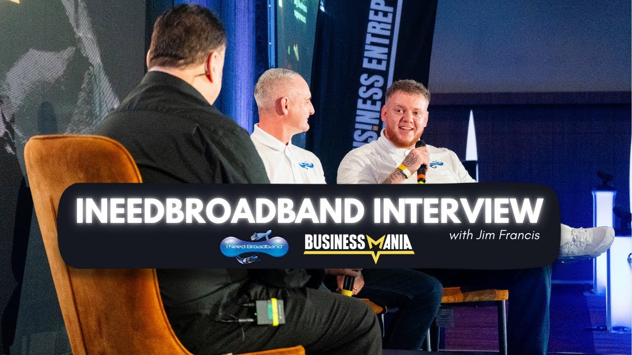 🎤 INTERVIEWED BY JIM FRANCIS | Ineedbroadband at Business Mania 2025 – Earls Court, London