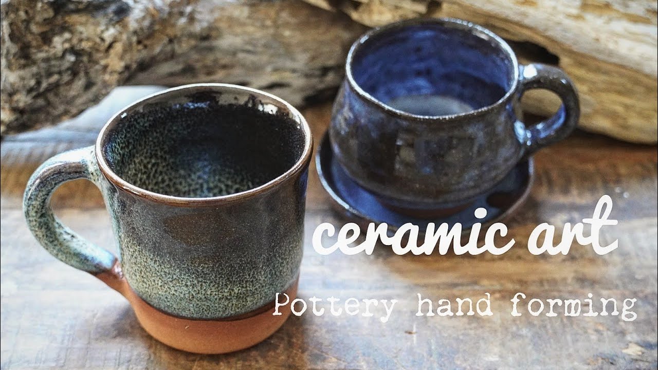 「陶芸」pottery/手びねりで２種類のコーヒーカップを造った【いろいろ作るchannel】１個売れちゃった