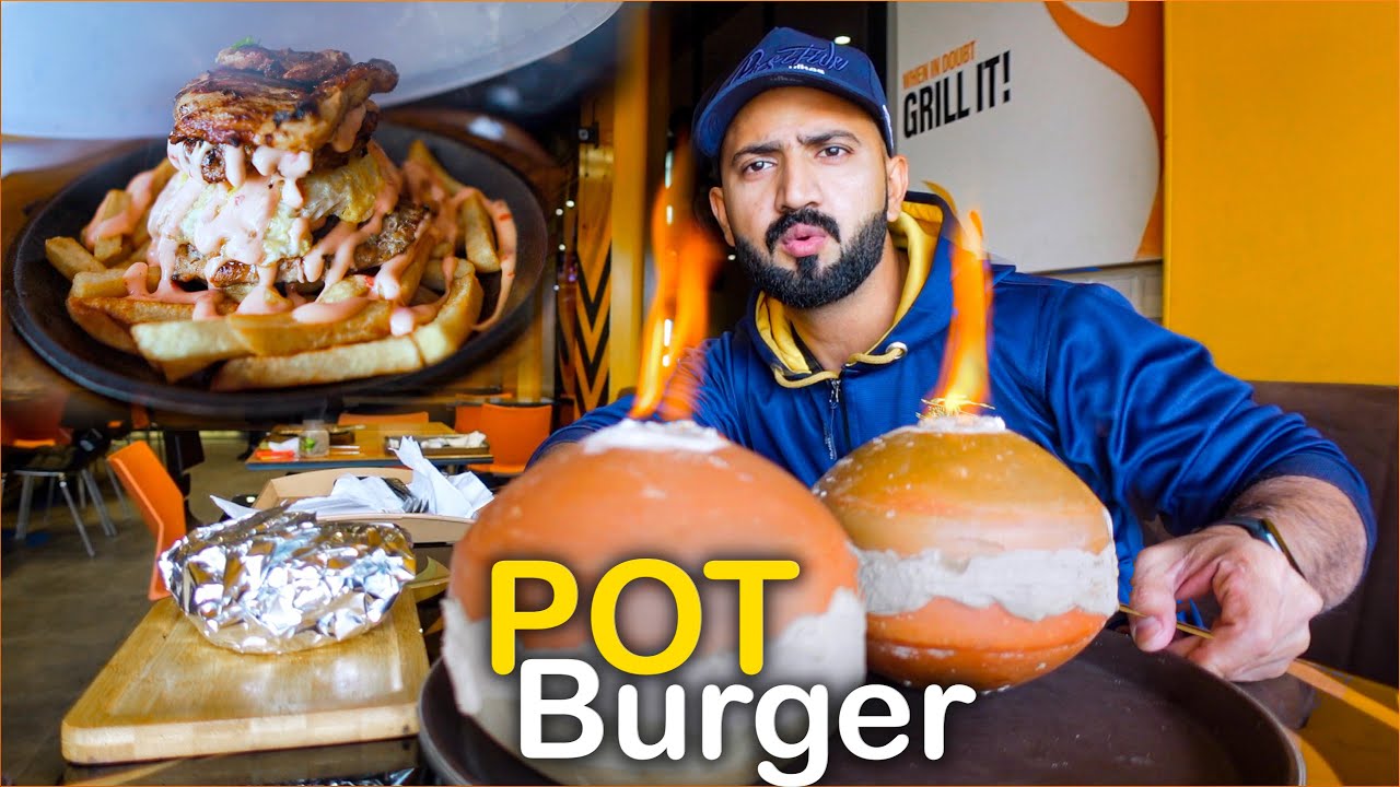 A Unique POT BURGER In Lahore | Super Delicious Smokey STEAK, Pot Pasta & Juicy Pot Burger in Lahore