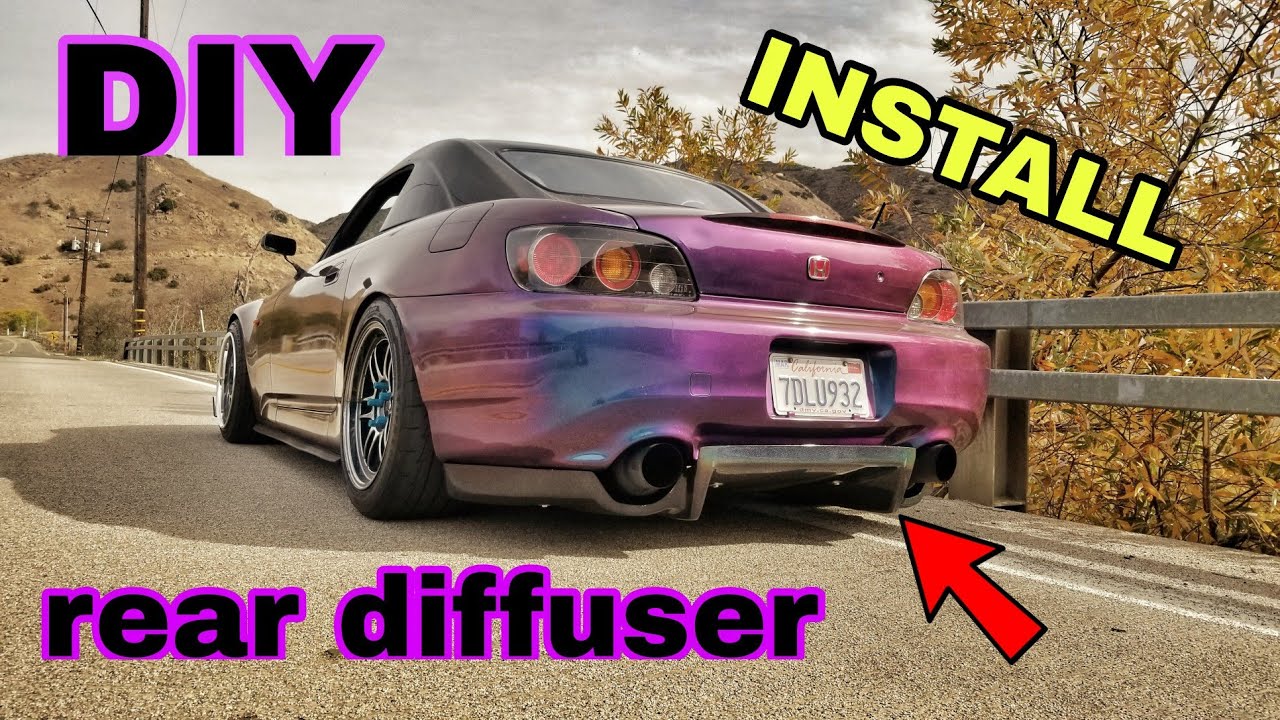 Installing s2000 rear diffuser