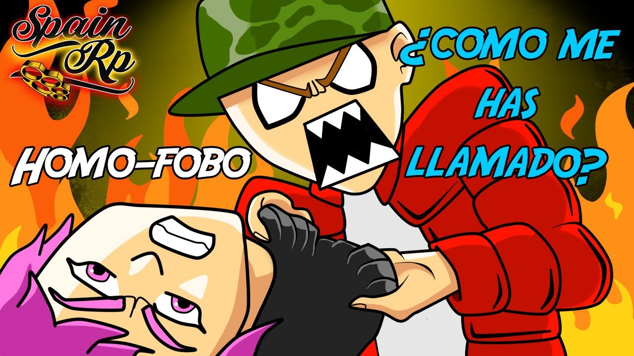 LLAMAN HOMO-FOBO A GUSTABO Y SE ENOJA / / GTA SPAIN ROLEPLAY / / AURONPLAY ANIMADO