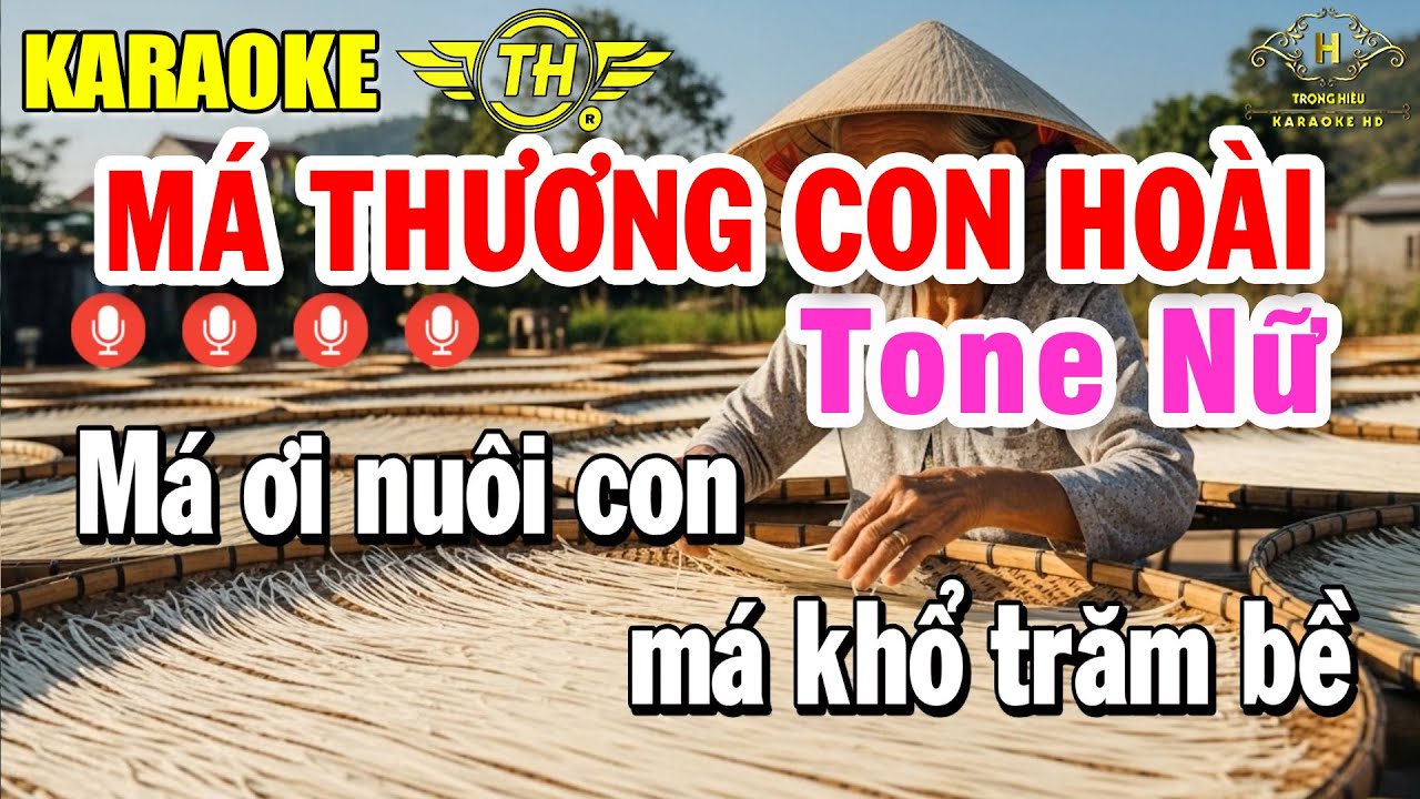 Má Thương Con Hoài Karaoke Tone Nữ ( Am ) Nhạc Sống Dễ Hát | Trọng Hiếu