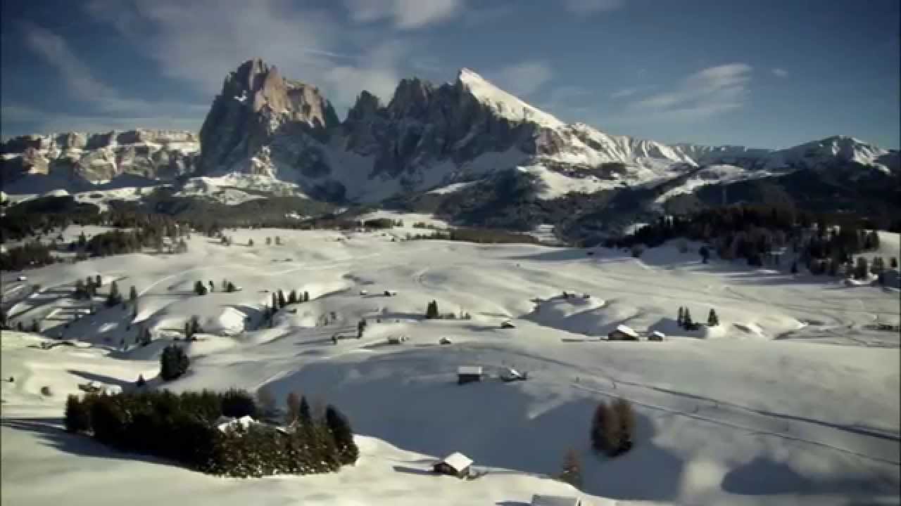 Winterlandschaft auf der Seiser Alm - Tirler Dolomites Living Hotel