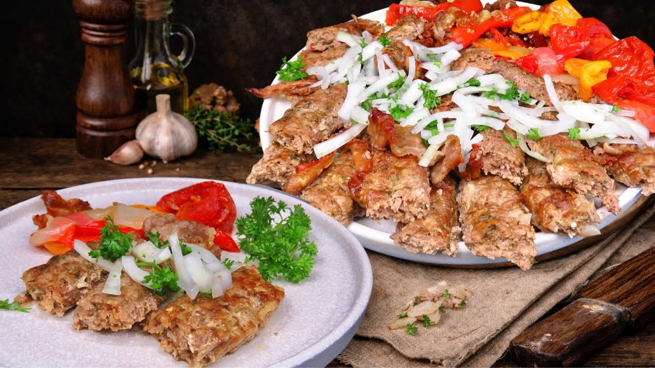 🐷🐮 Ленивые КОТЛЕТЫ КАК ЛЮЛЯ-КЕБАБ в духовке Сочные и ароматные, как на гриле Люда Изи Кук обед ужин