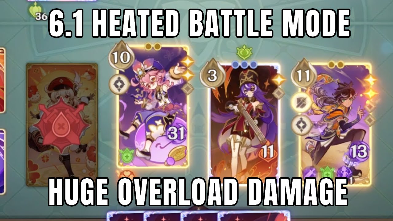 Overload Teams Are Super Strong In Heated Battle Mode! | Genshin TCG