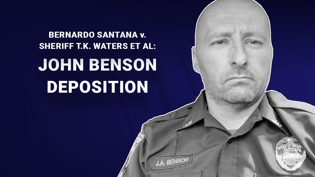 Santana v Jacksonville Sheriff’s Office Lawsuit- Deposition of JSO Officer John Benson