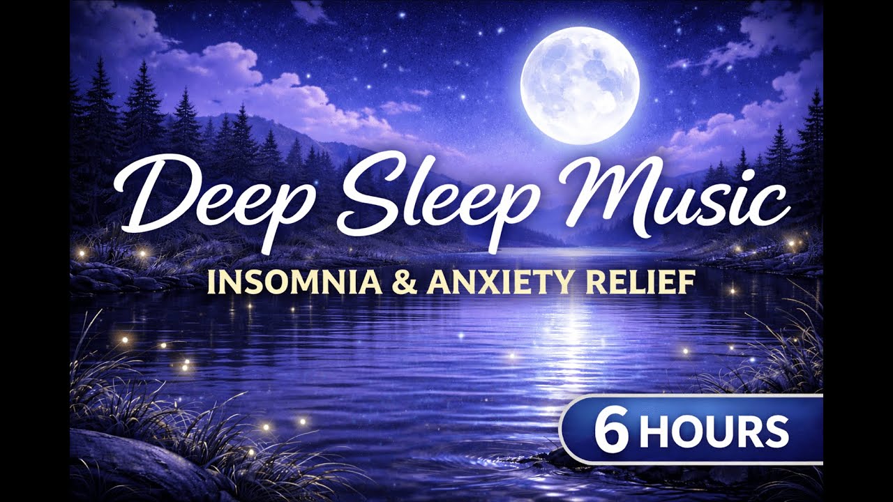 Deep Sleep Music for Insomnia & Anxiety 🌙 Fall Asleep Fast | 6 Hours