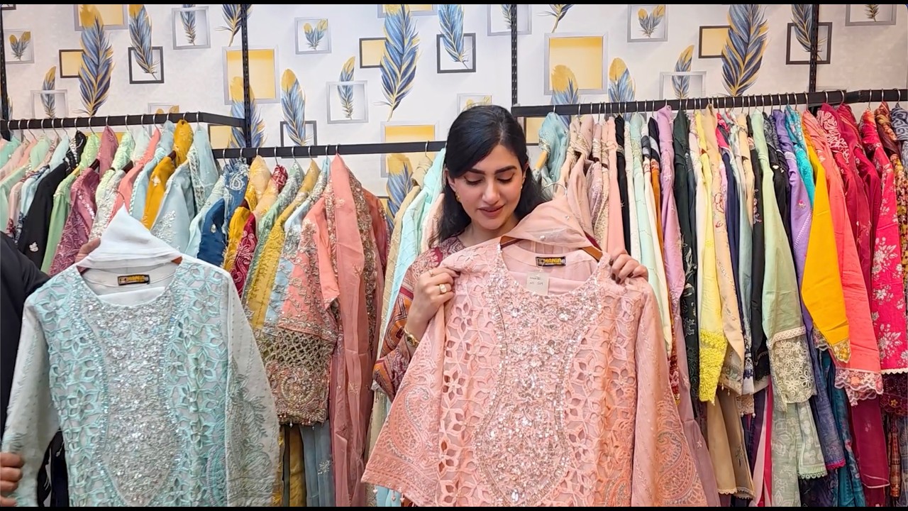 Exclusive Eid Collection at Wholesale Rates | Cutwork Semi Formal Embellished Designer Wear Dresses