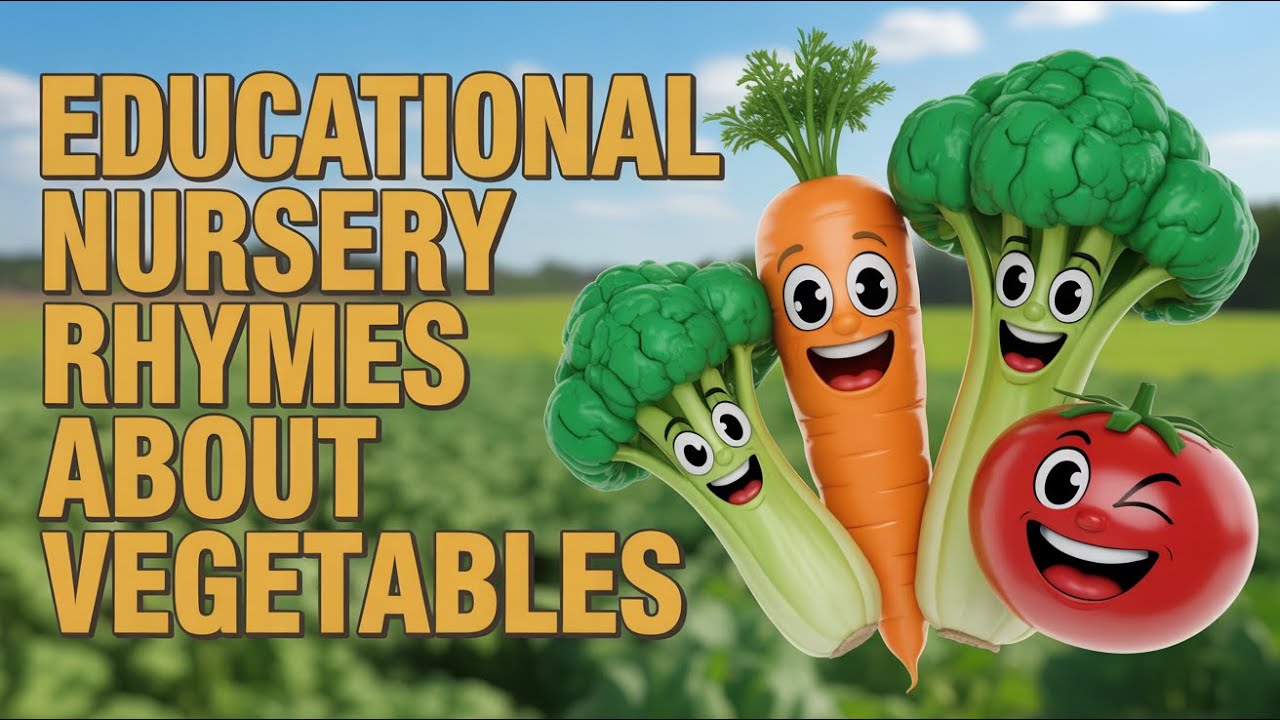 Fun Kids Songs | Learn Vegetables English Words and Colors with Nursery Rhymes